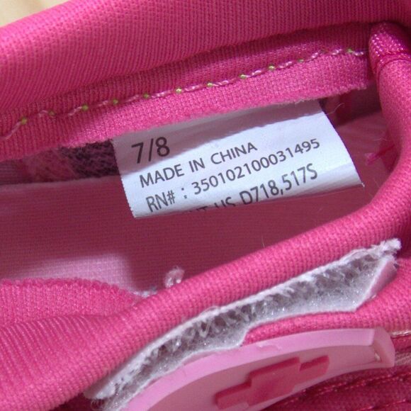 Lifeguard Pink Toddler Rubber Bottom Swim Water Shoes Size 7/8 - Picture 6 of 7